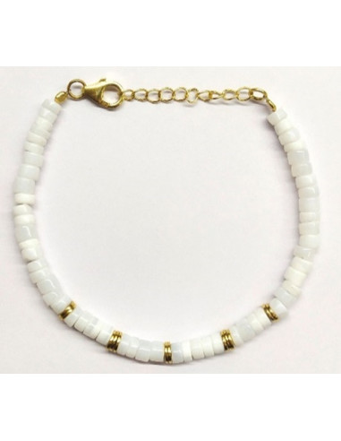Bracelet "Atlacoya" White Opal